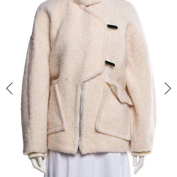 Ganni Cream Teddy Jacket - Picture 1 of 3